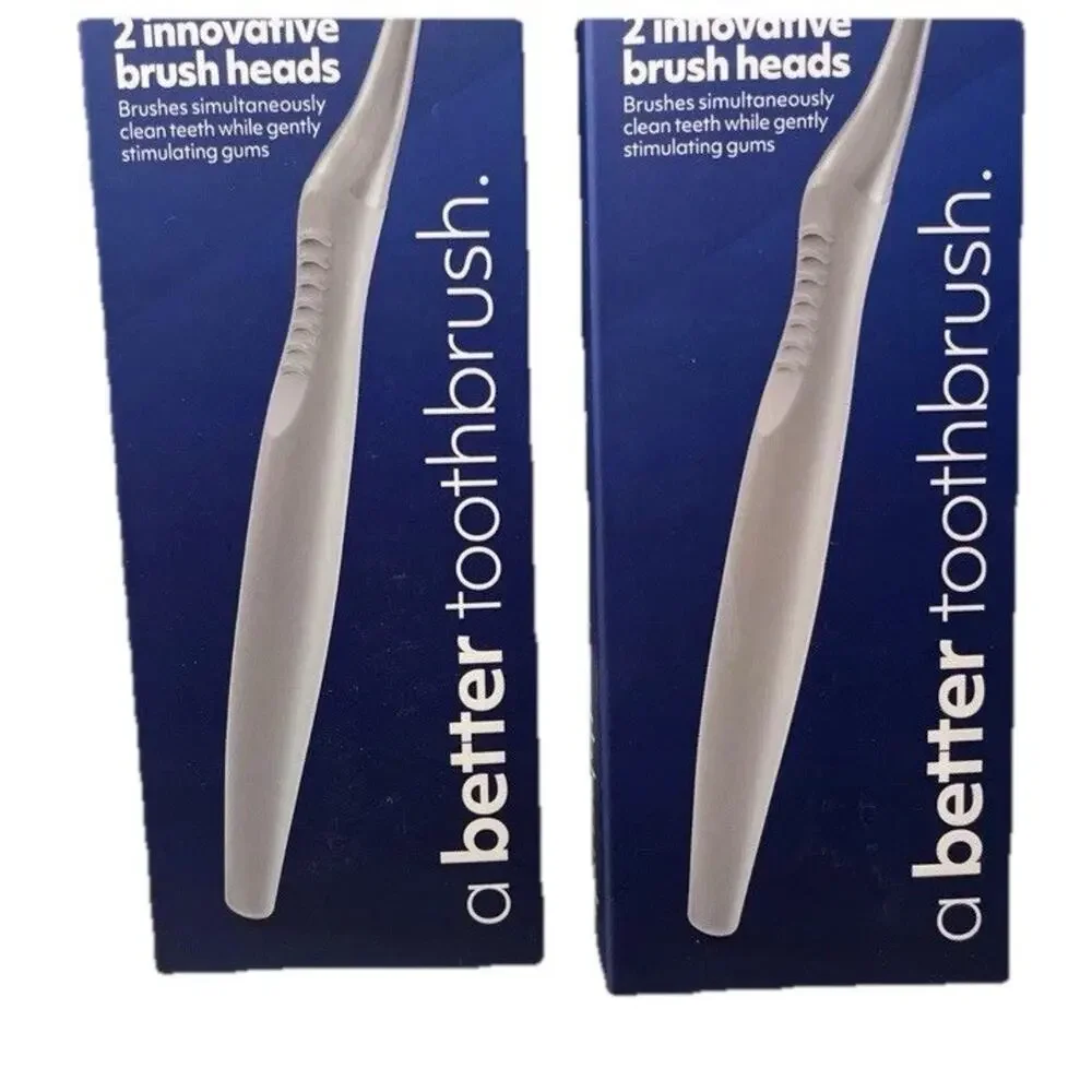 V-Eco Replaceable Brush Head System 2‎ Sets Of Innovative Brush & Heads NEW